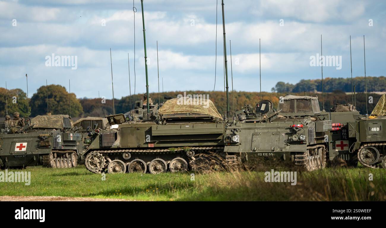 british army Bulldog FV432 tank on manoeuvres Stock Photo - Alamy