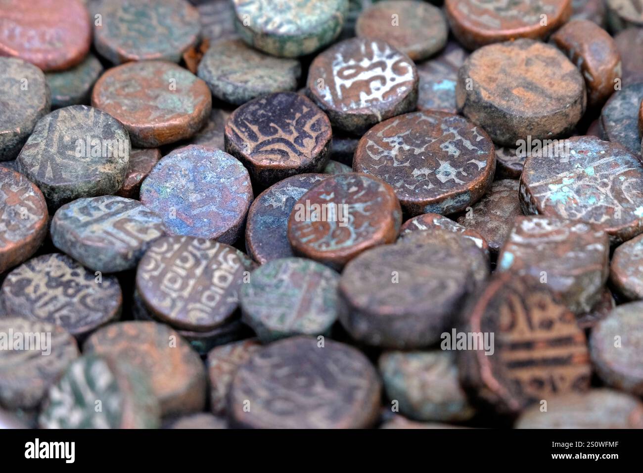 Collection of old coins hi-res stock photography and images
