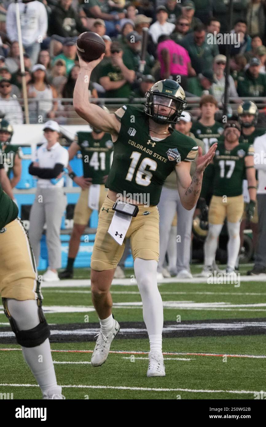 Colorado State quarterback Brayden FowlerNicolosi (16) in the second