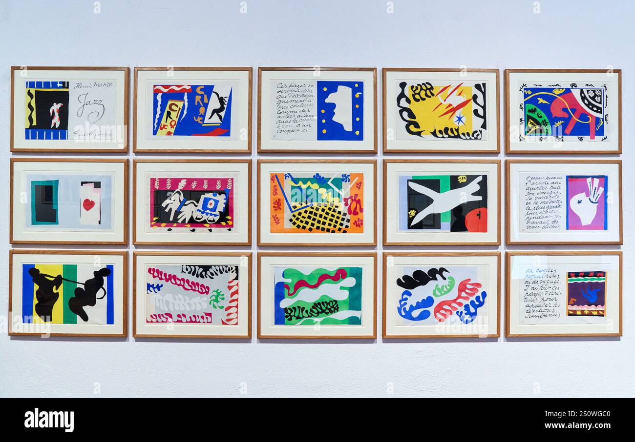 MATISSE JAZZ ポスター ナイフを投げる人 アンリ・マティス 版画集『ジャズ』「ナイフ投げ」アート