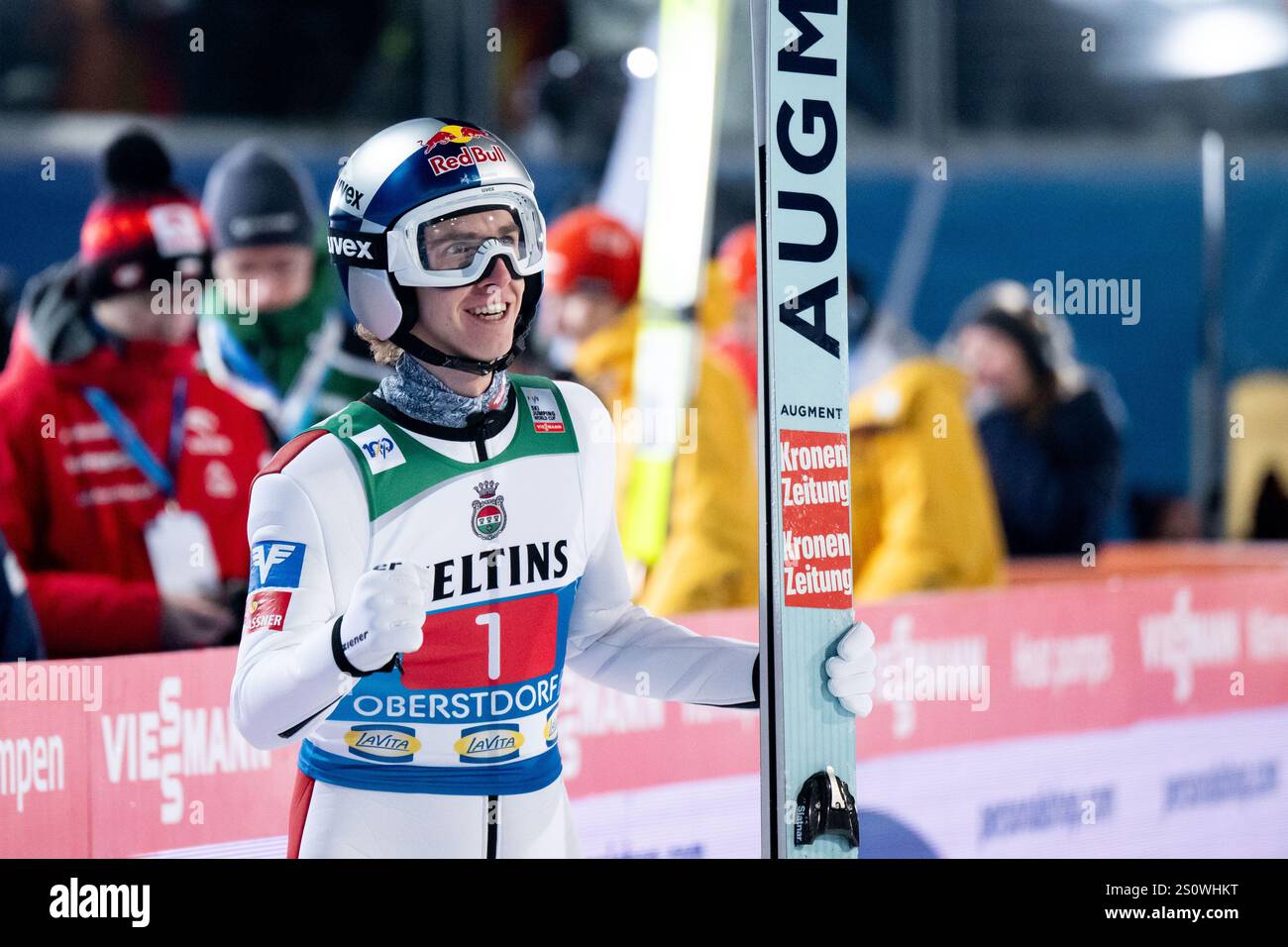 TSCHOFENIG Daniel (Oesterreich) jubelt im Ziel, GER, FIS Viessmsann
