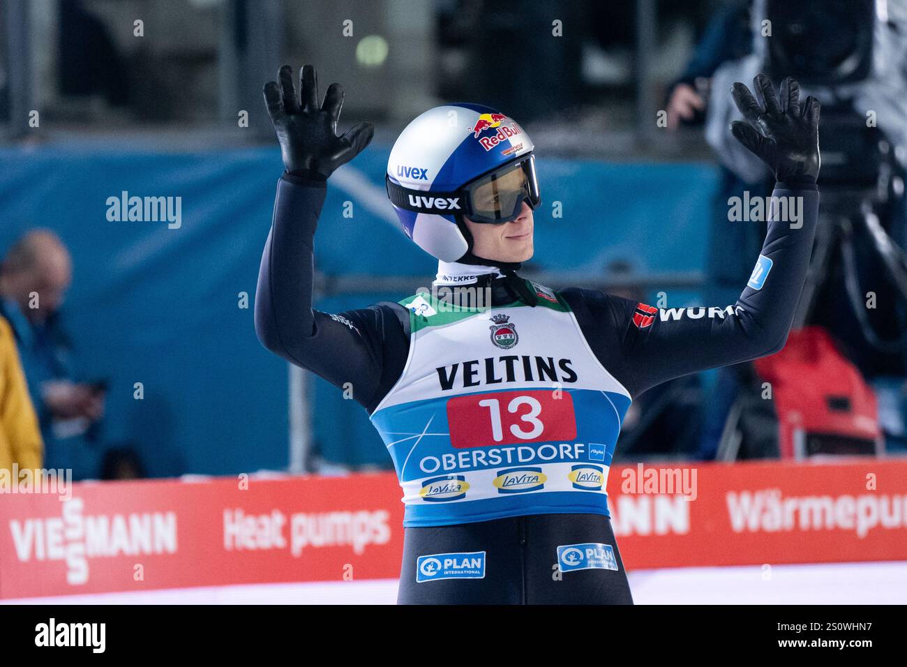 WELLINGER Andreas (Deutschland) zufrieden im Ziel, GER, FIS Viessmsann