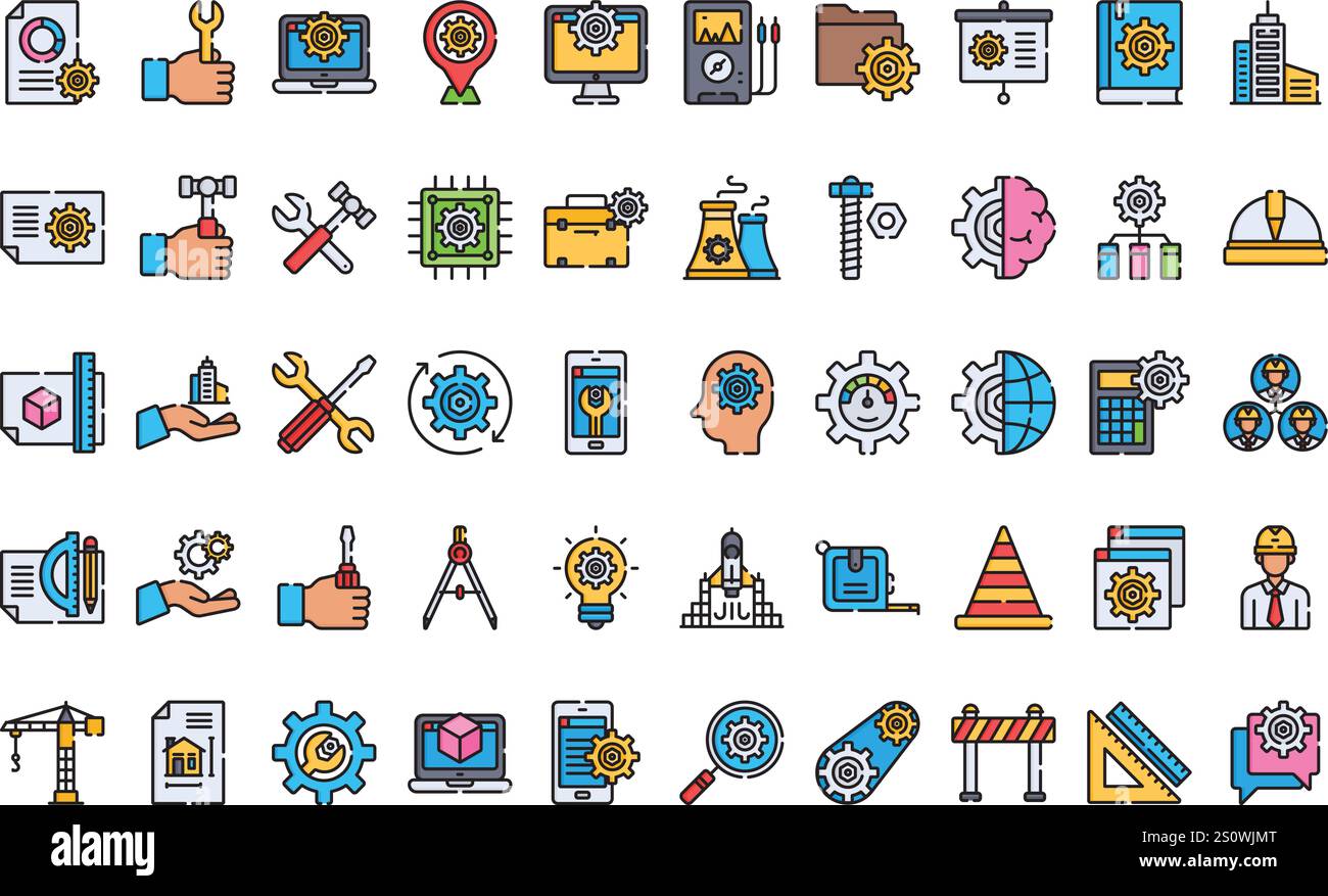 Rocket engineer presentation Stock Vector Images - Alamy