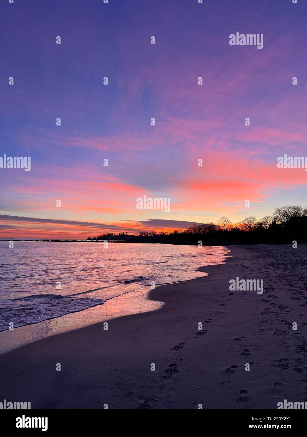 Evening walk on the beach - Smartphone Captured Stock Image
