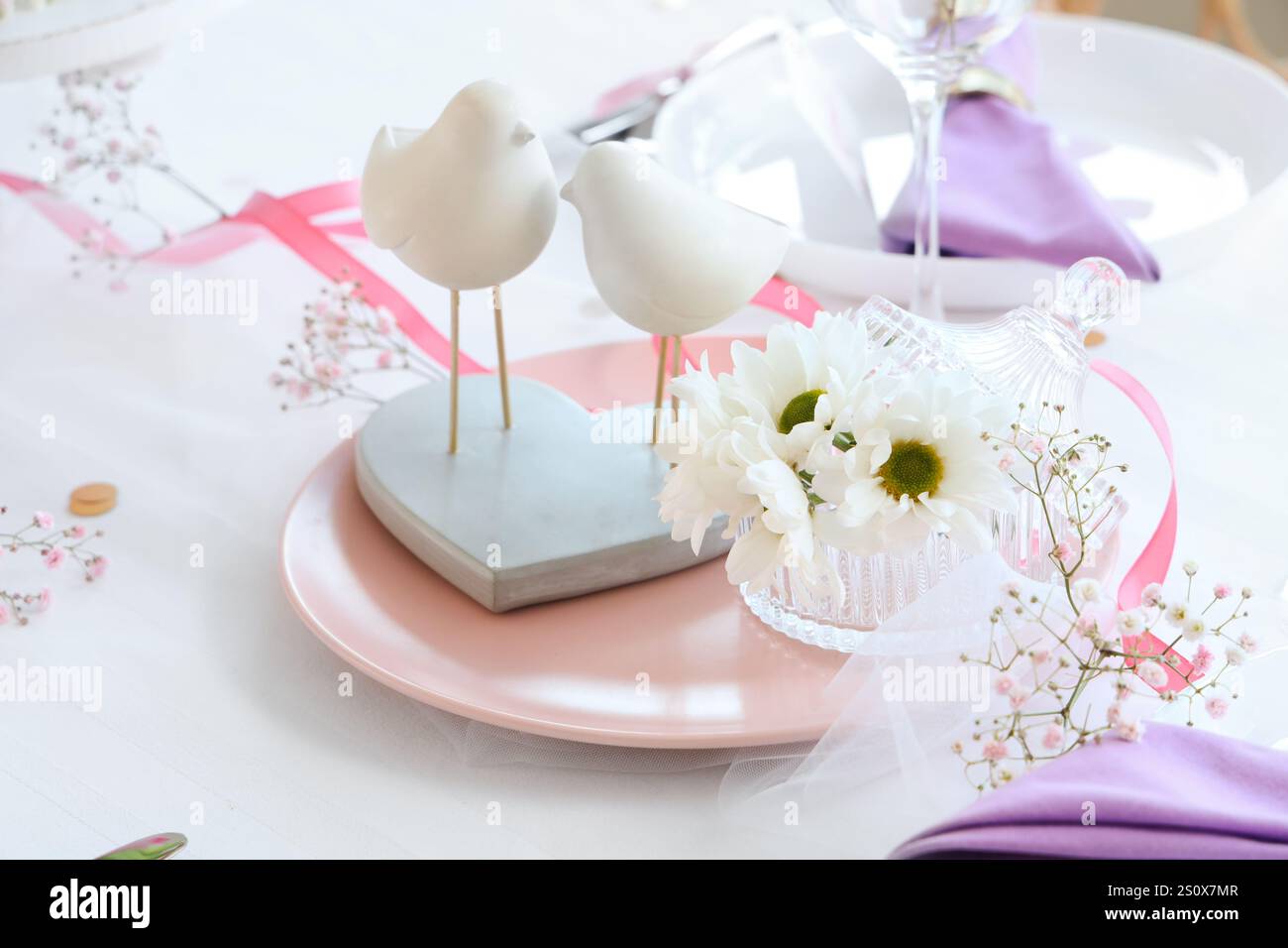 Stylish table setting for International Women's Day celebration ...