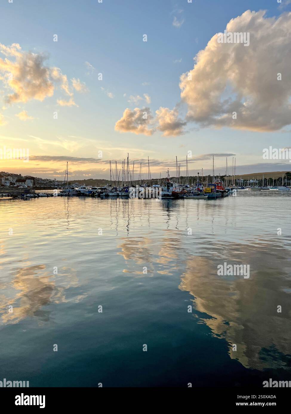 Falmouth harbour, Cornwall, UK - Smartphone Captured Stock Image