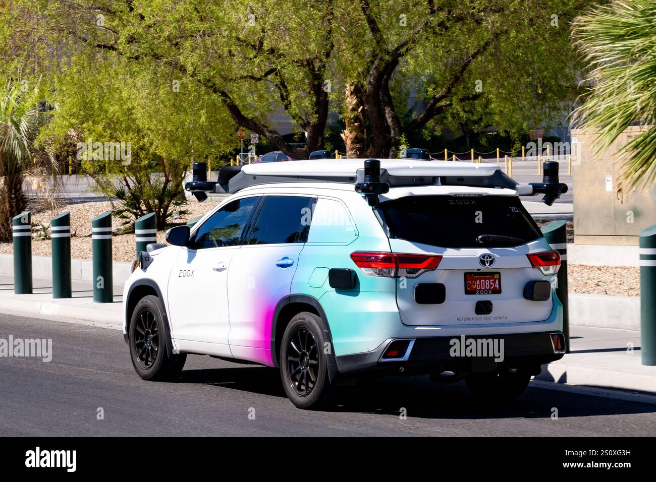 Las Vegas, USA. 19th Aug, 2024. Toyota Zoox, a fully autonomous ride ...