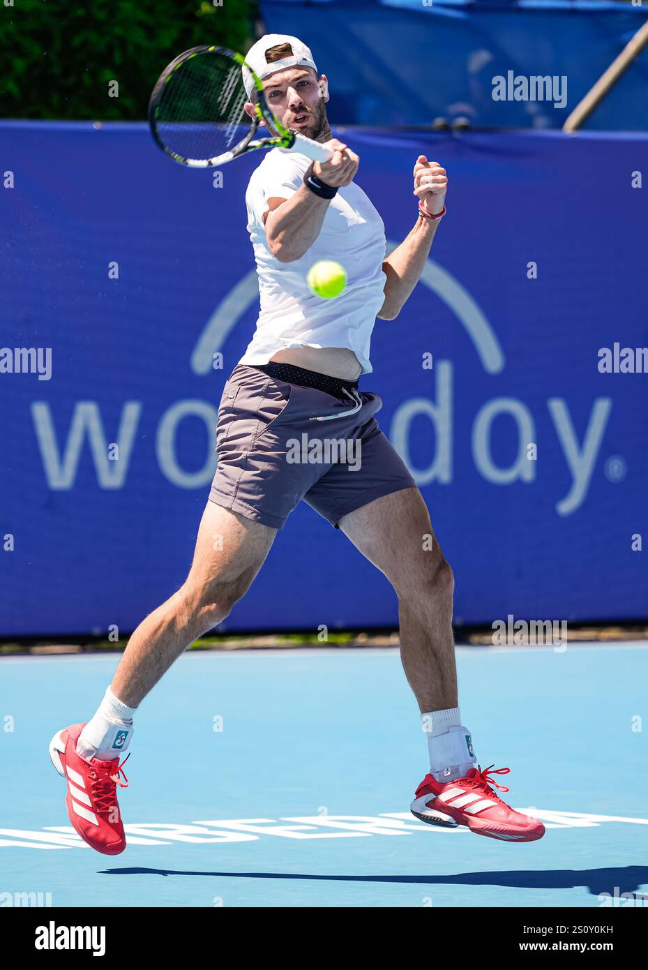 Canberra, Australia; 30th Dec 2024 Jacob Fearnley of Great Britian is