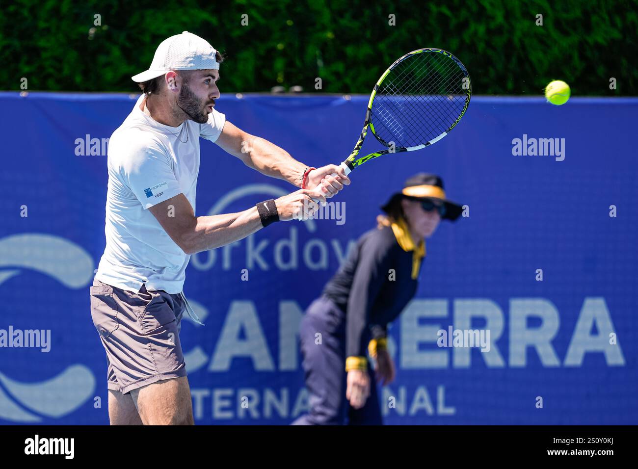 Canberra, Australia; 30th Dec 2024 Jacob Fearnley of Great Britian is