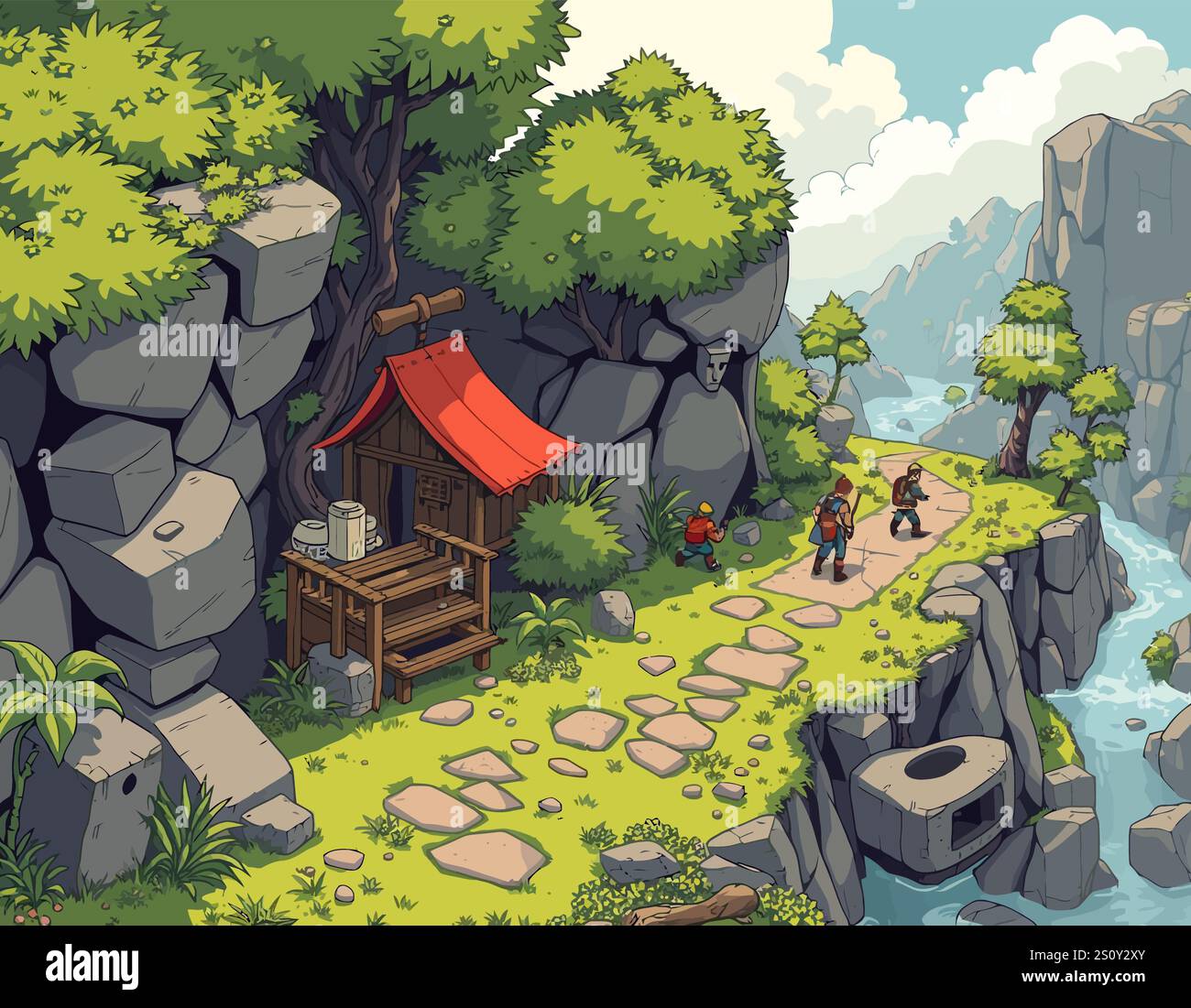 Adventure vector vectors hi-res stock photography and images - Alamy