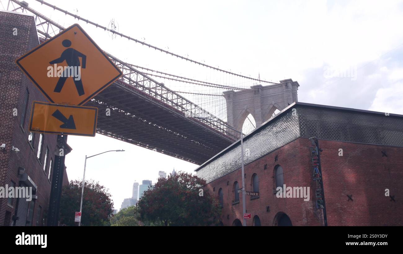 Old warehouse in dumbo brooklyn hi-res stock photography and images