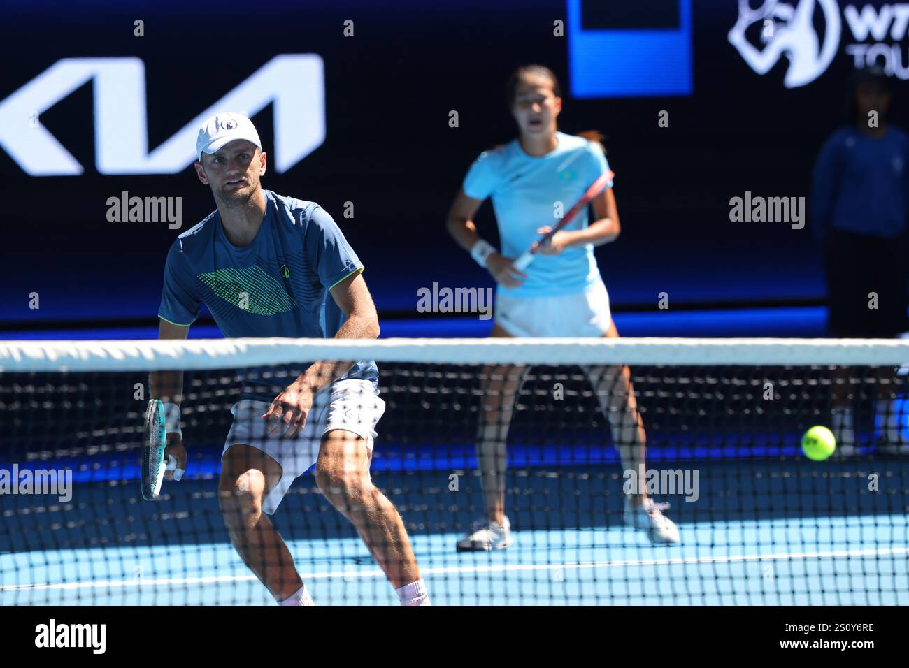 Aleksandr Nedovyesov And Zhibek Kulambayeva Of Kazakhstan In Action aleksandr-nedovyesov-and-zhibek-kulambayeva-of-kazakhstan-in-action