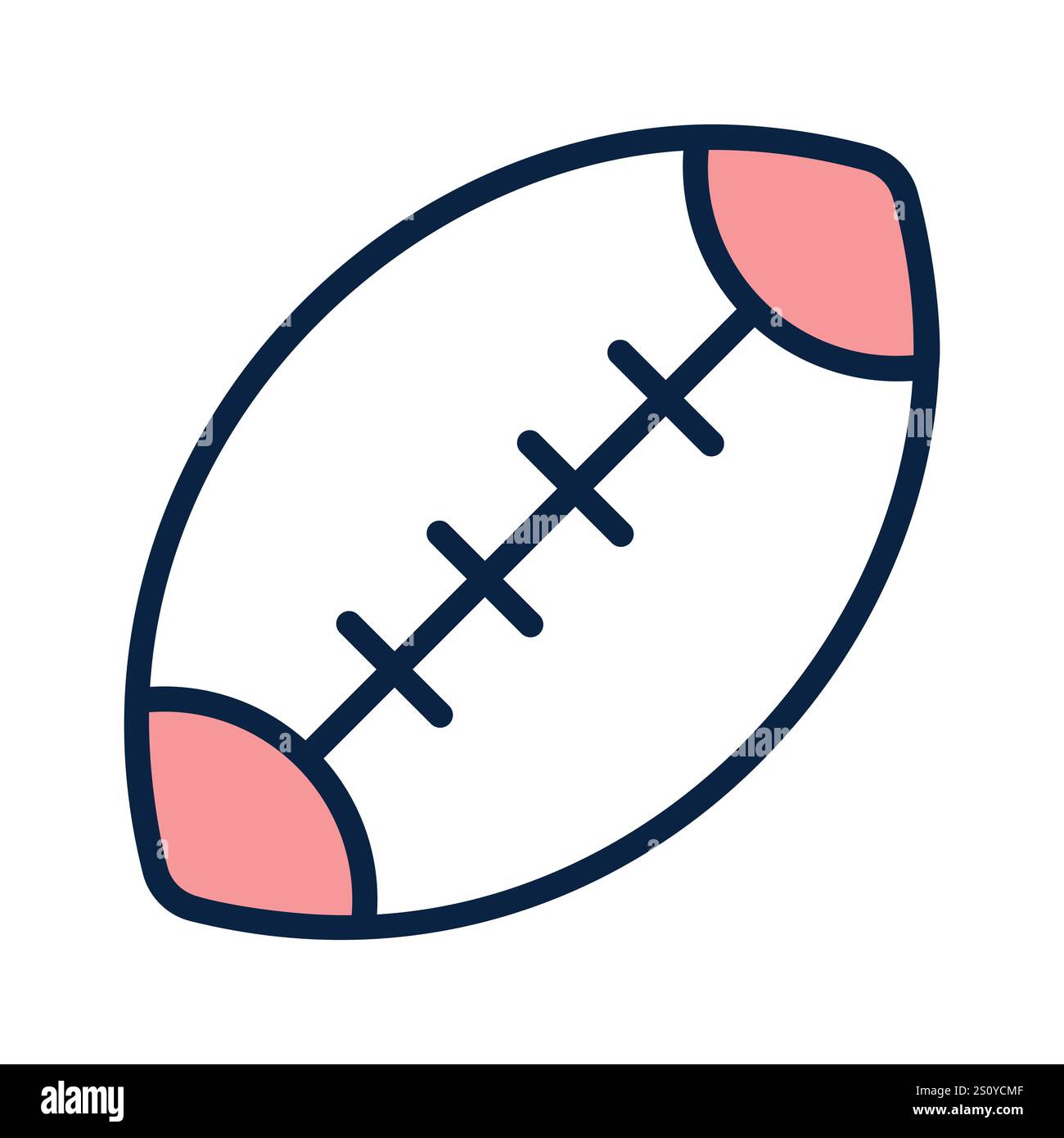 American football vector design, isolated on white background Stock Vector