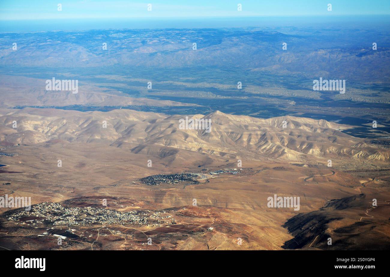 Aerial view of the northern parts of the Judean desert Israel / Palestine Stock Photo - Alamy