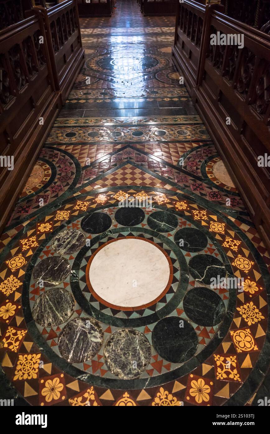 Floor pattern in St Andrew's Cathedral, Anglican church built in the ...