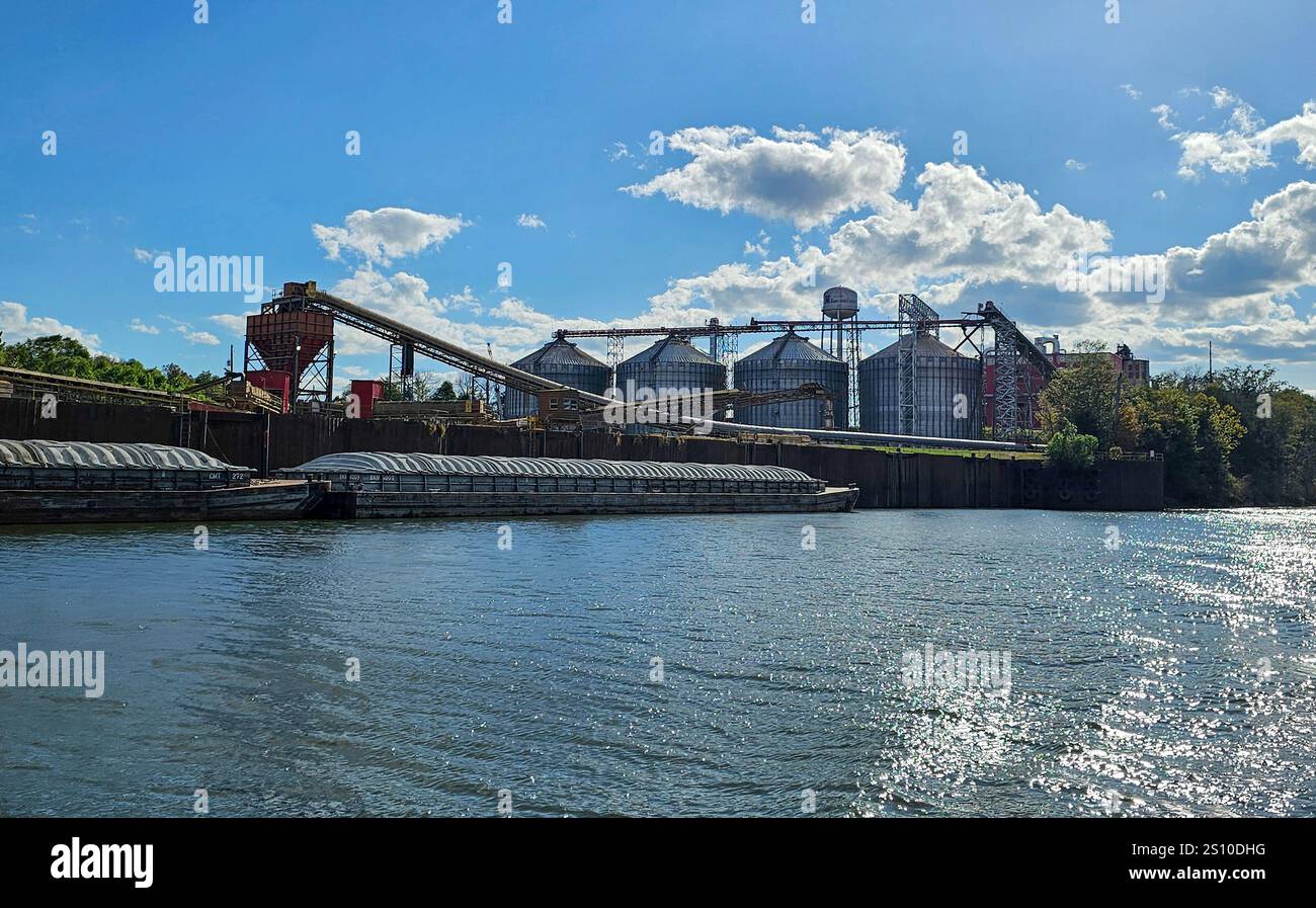 Drax Aliceville Pellet Plant, Alabama - Smartphone Captured Stock Image
