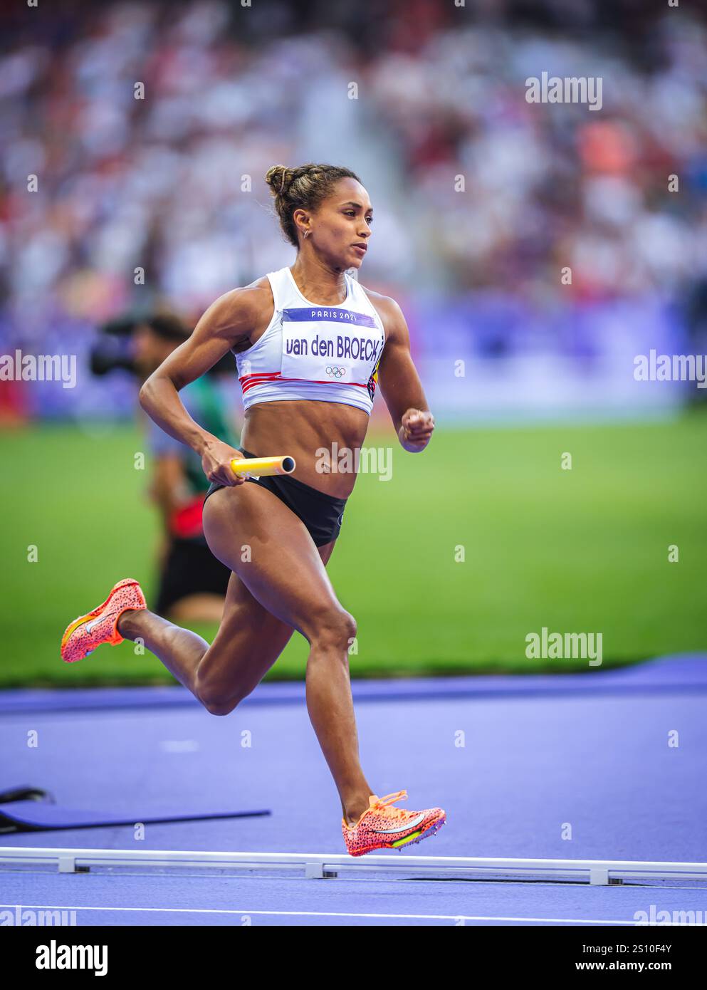 Naomi Van Den Broeck participating in the 4X400 meters relay mixed at ...
