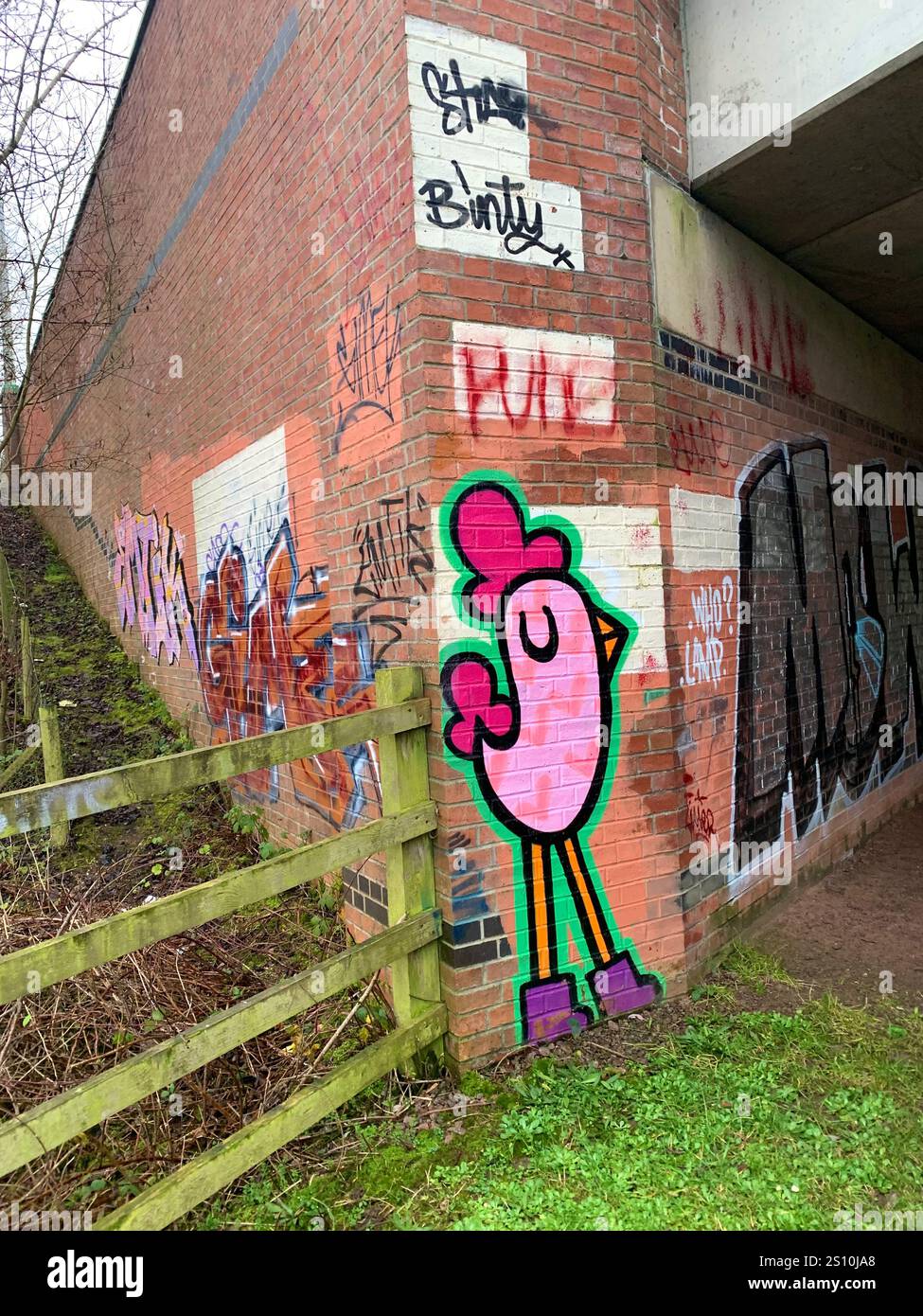 Northampton Northamptonshire boat water canal people place man walk walking countryside amble cold winter weather path track ship narrow boat - Smartphone Captured Stock Image