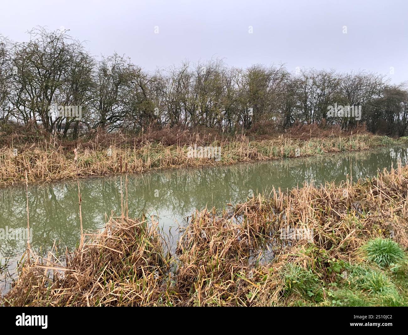 Northampton Northamptonshire boat water canal people place man walk walking countryside amble cold winter weather path track ship narrow boat - Smartphone Captured Stock Image