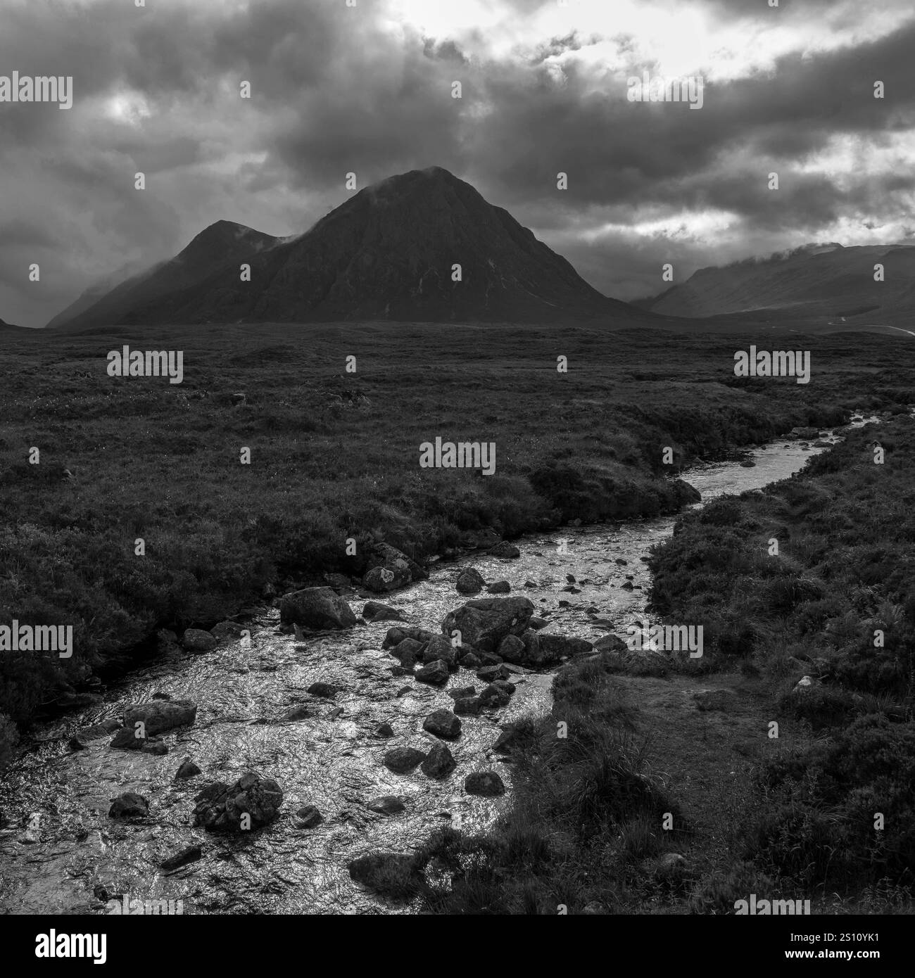 Scottish mountain river Black and White Stock Photos & Images - Alamy