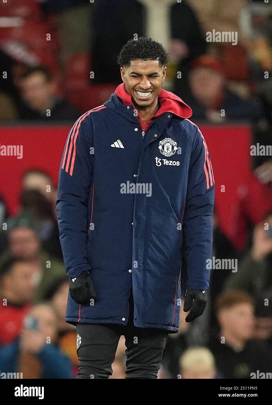 Marcus Rashford Side Manchester United's Marcus Rashford during their side’s warm up before ...