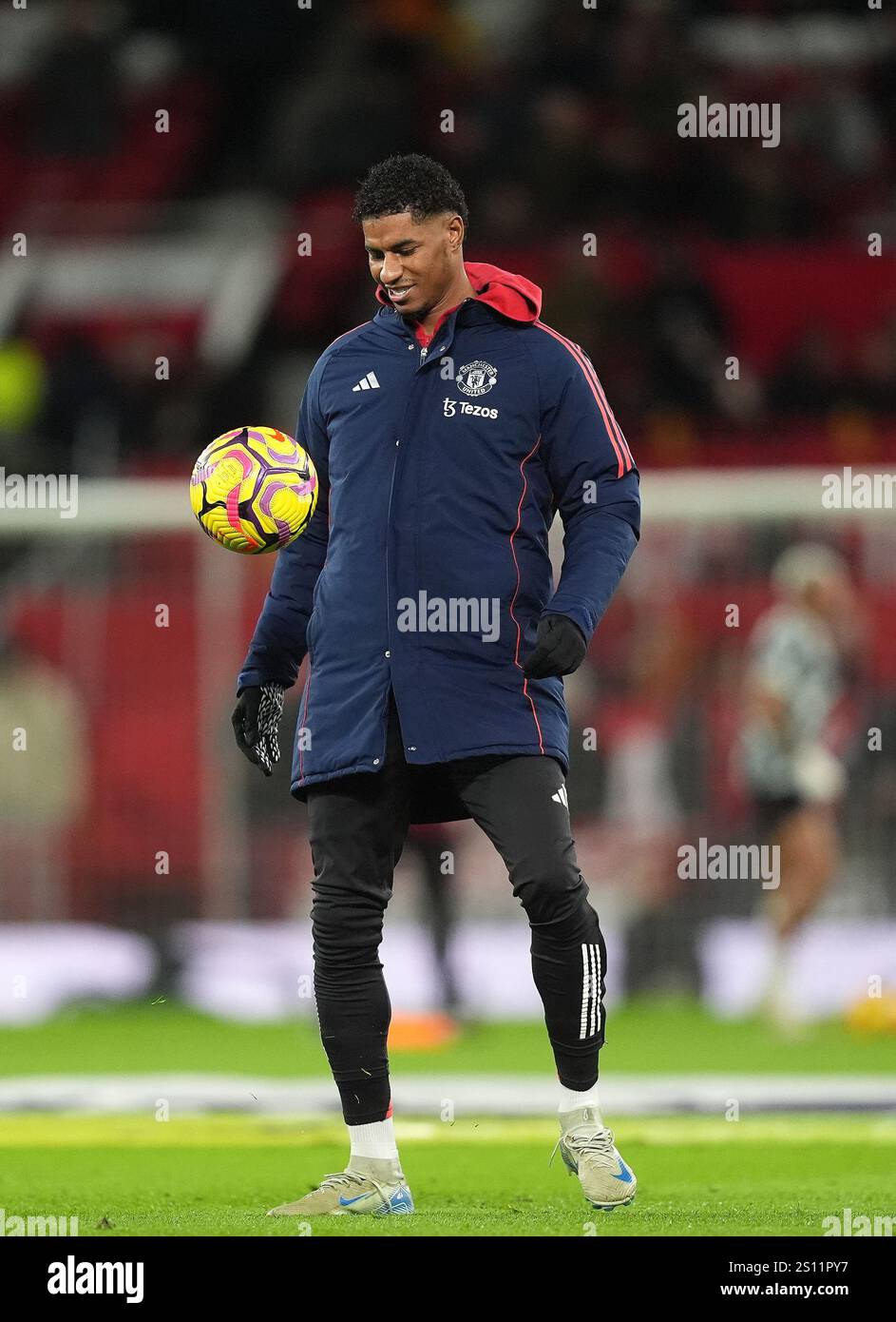 Marcus Rashford Side Manchester United's Marcus Rashford during their side’s warm up before ...