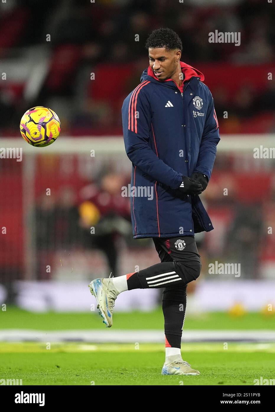 Marcus Rashford Side Manchester United's Marcus Rashford during their side’s warm up before ...
