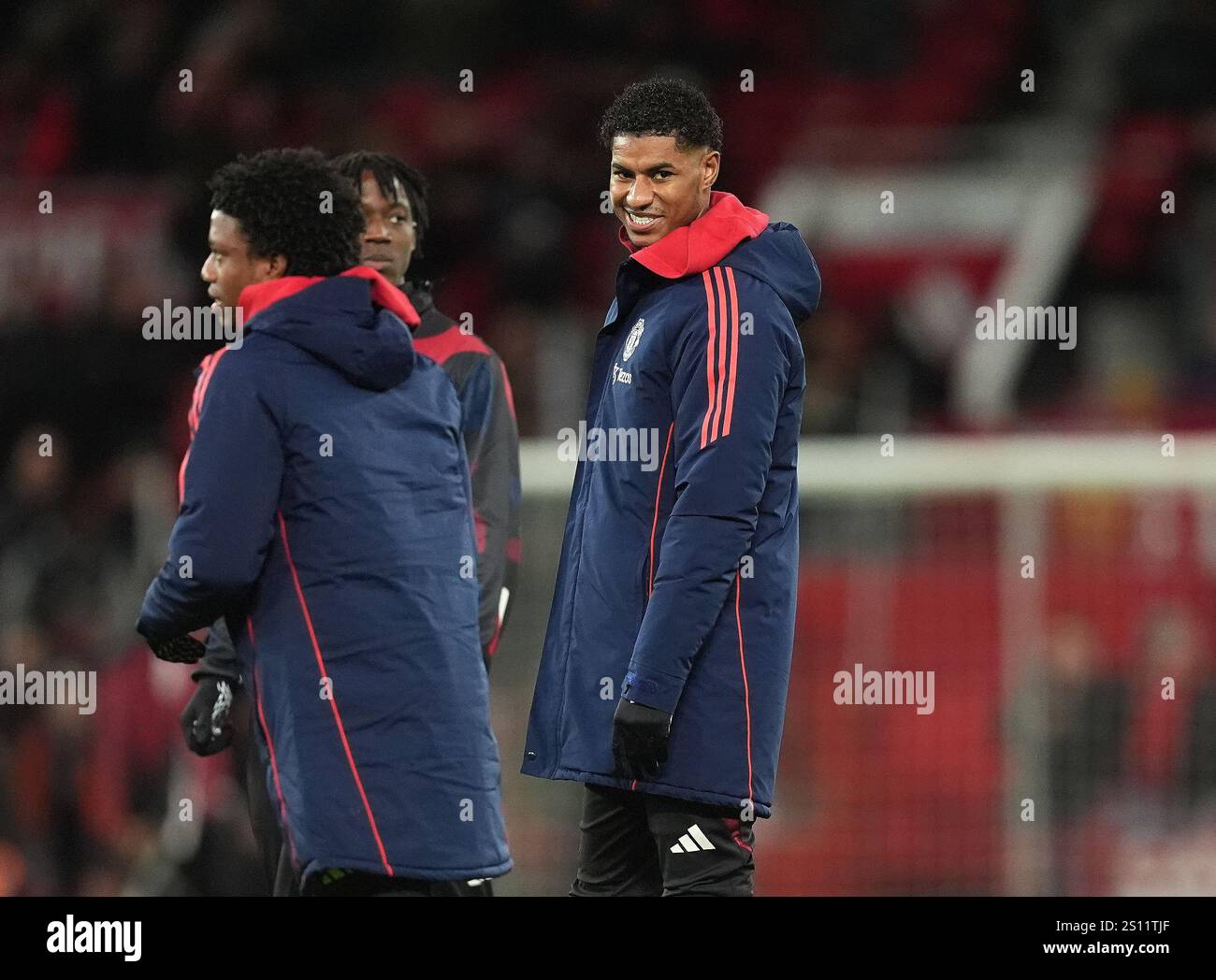 Marcus Rashford Side Manchester United's Marcus Rashford during their side’s warm up before ...