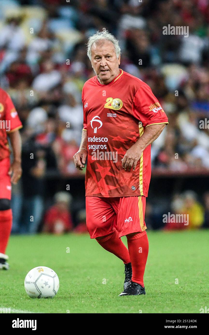 【ZICOジーコ】フラメンゴFCマラカナMARACANAユニフォームMサイズ相当 Rio, Brazil - December 28, 2024, Zico All-Star Game, Zico's