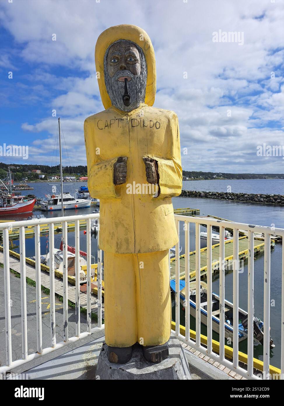 Statues Of Captain Dildo And Family In Newfoundland Labrador Canada 