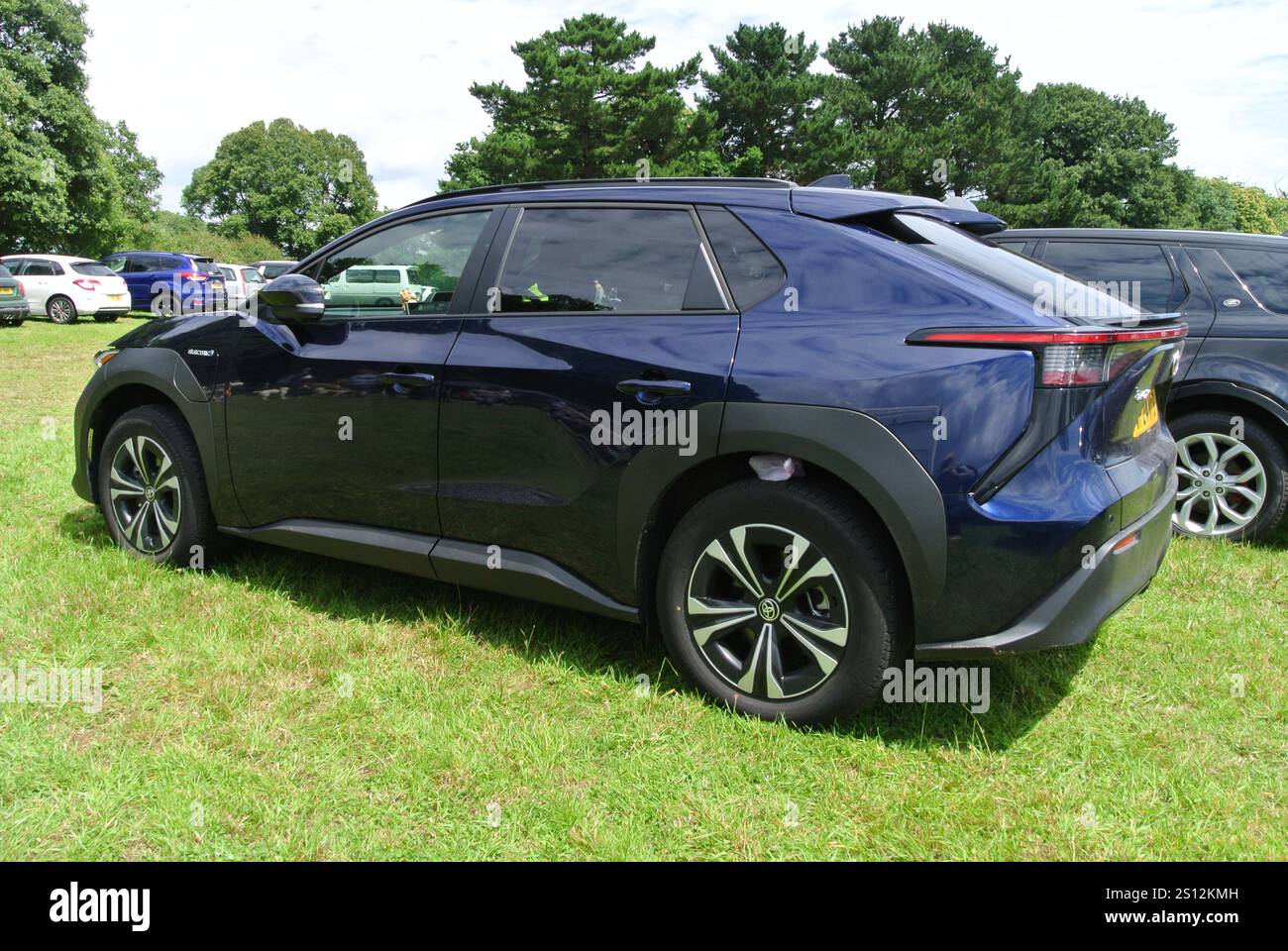A 2024 Toyota bZ4x parked at the 49th Historic Vehicle Gathering ...
