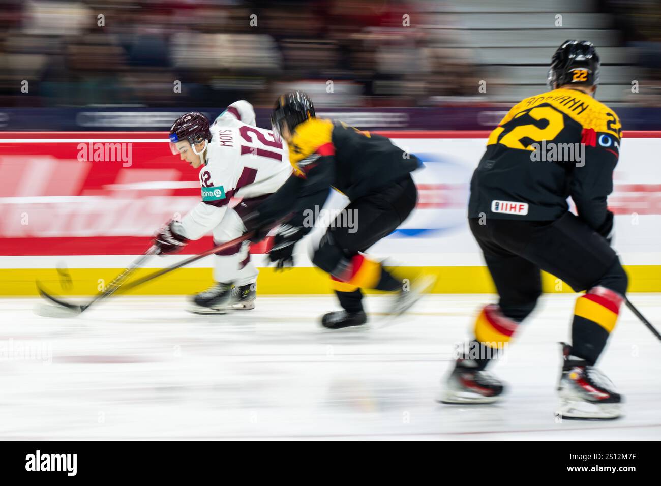 241230 Toms Mots of Latvia during the 2025 IIHF World Junior