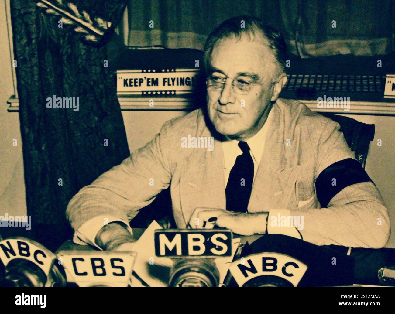 FDR Fireside Chat September 11, 1941 Stock Photo - Alamy