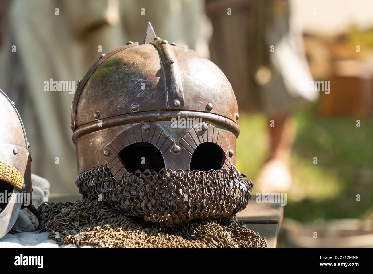 Norman battle helmet hi-res stock photography and images - Alamy