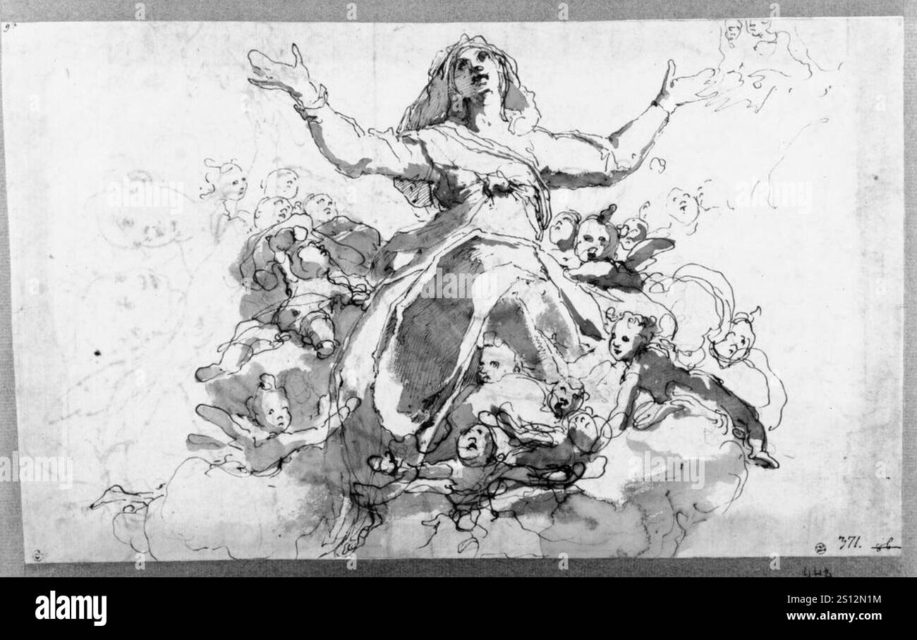 Federico Zuccaro - The Assumption of the Virgin Stock Photo - Alamy