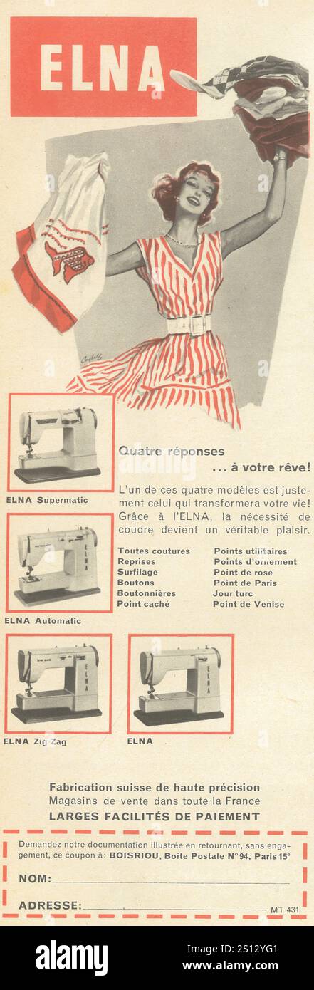 1950s sewing machine hi-res stock photography and images - Alamy
