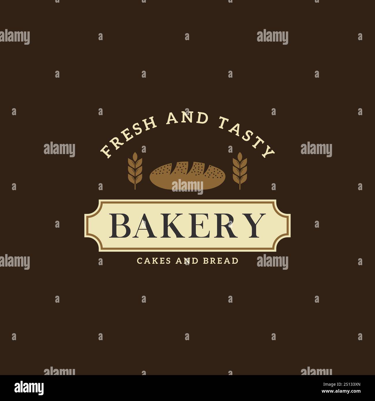 Vintage Retro Bakery Logo Badges And Labels Stock Vector Stock Vector ...