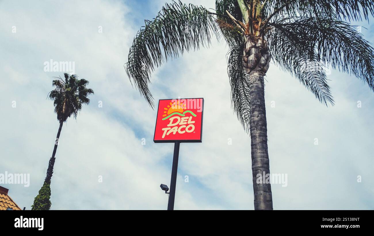 Fa Sign Orange, California, United States - 04-11-2019: A view of fa tall ...