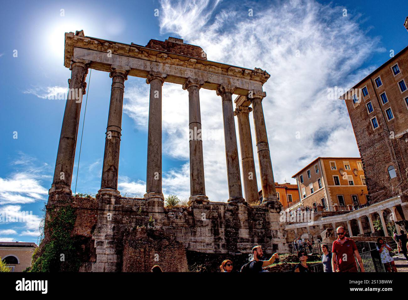 Blue columns rome roma hi-res stock photography and images - Alamy