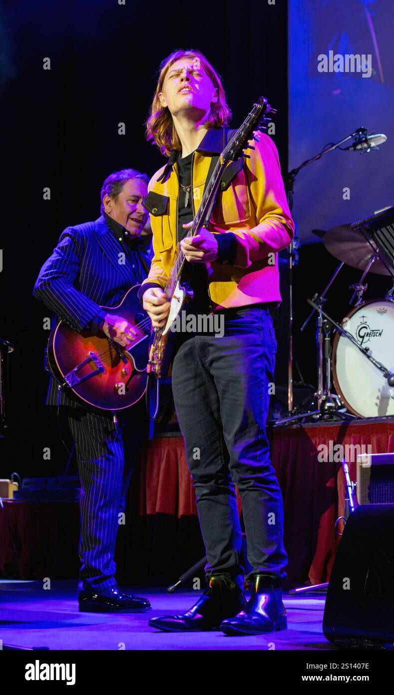 Toby Lee performing with Jools Holland and his Rhythm & Blues Orchestra ...