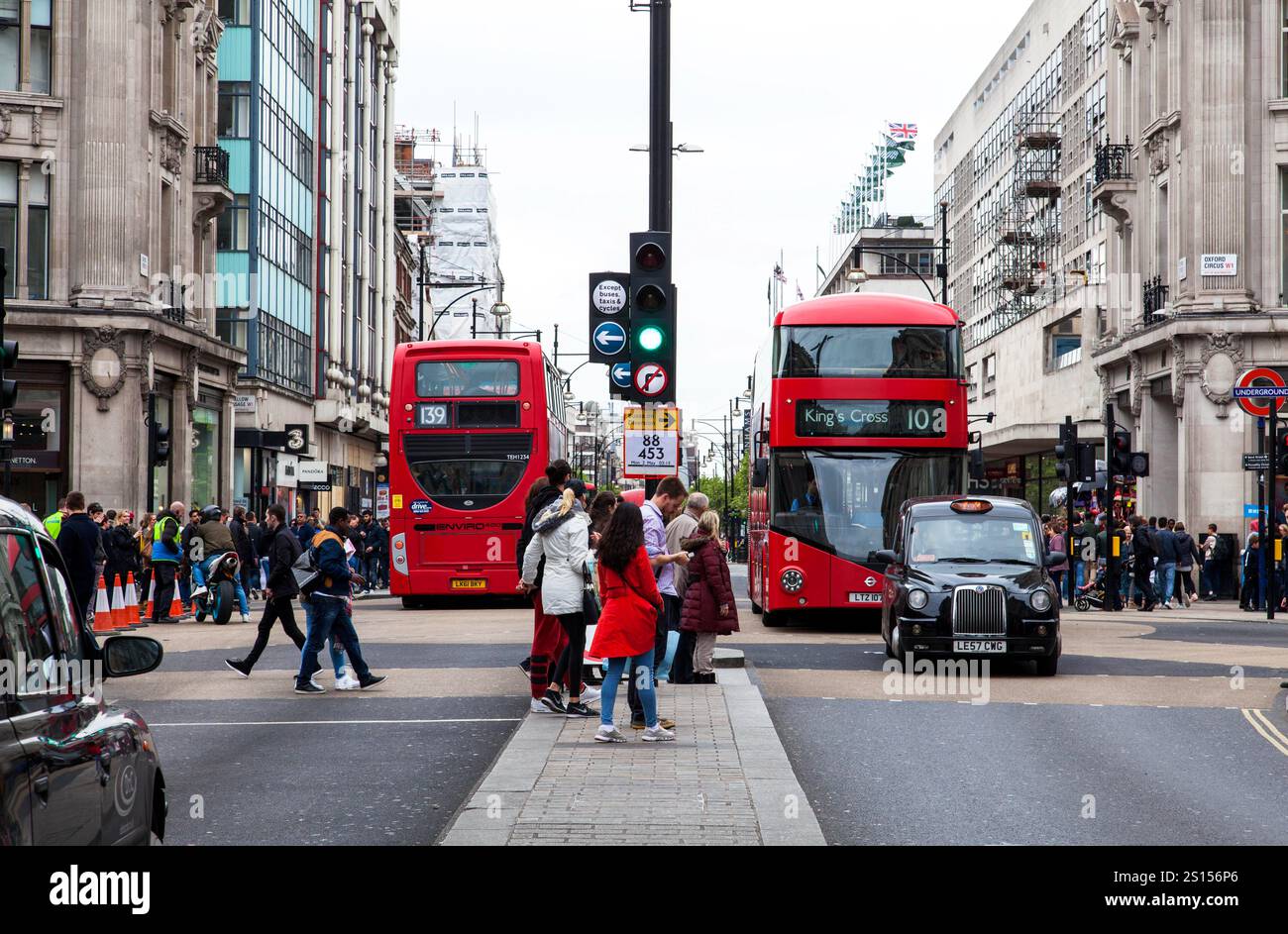 Oxford Circus, London, England, U.K. Stock Photo