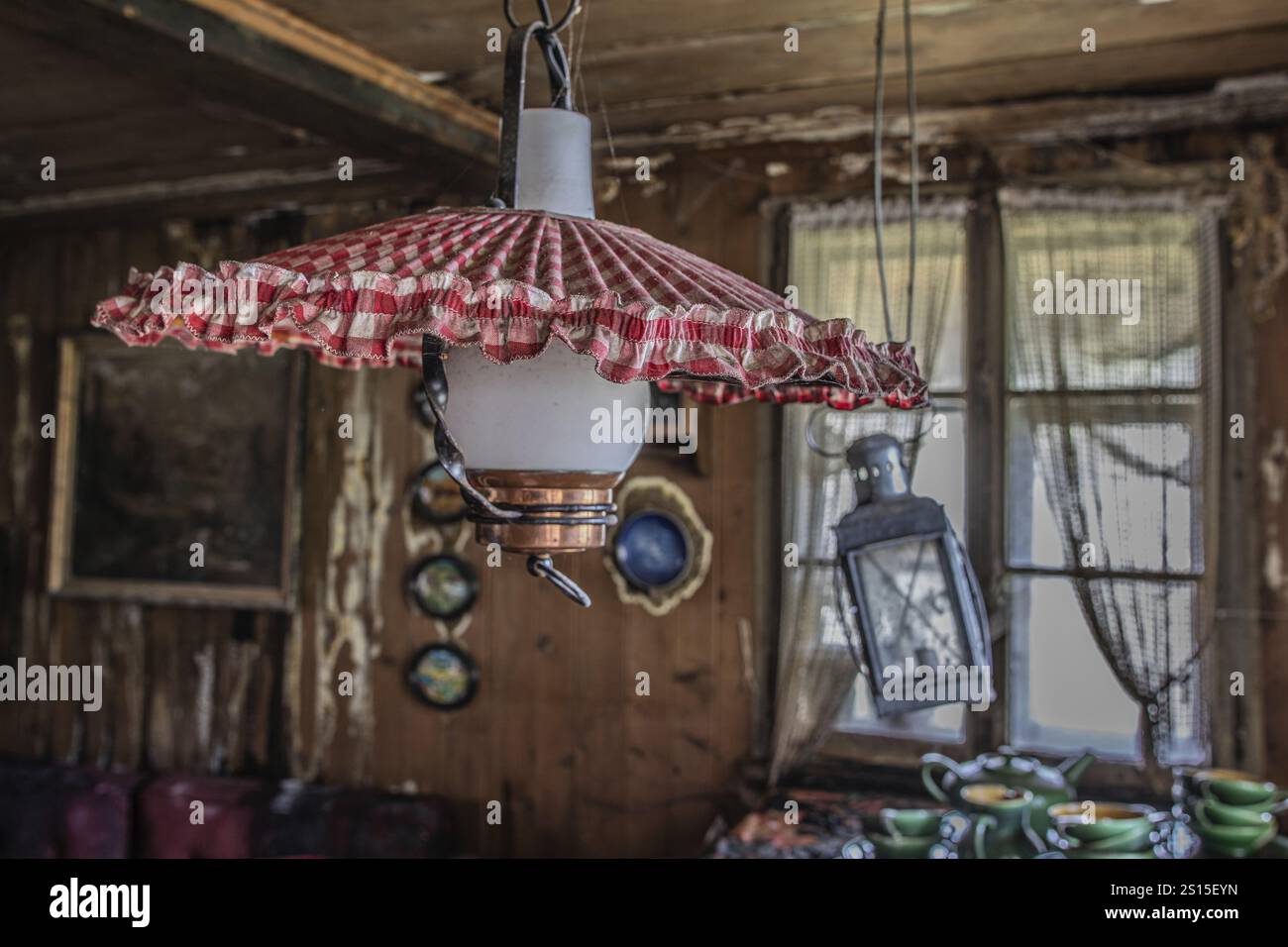 Impressions from the parlour, living room in a lost place,