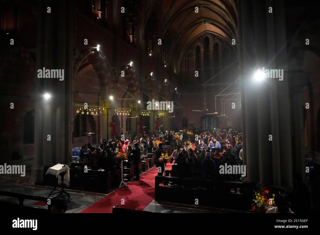 Pakistani Christians attend a prayer service on the first day of the