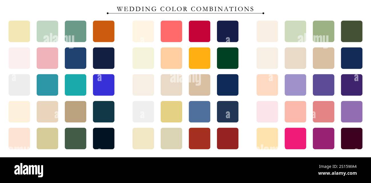 color palette. Trend color palette guide template. Fit for fashion ...