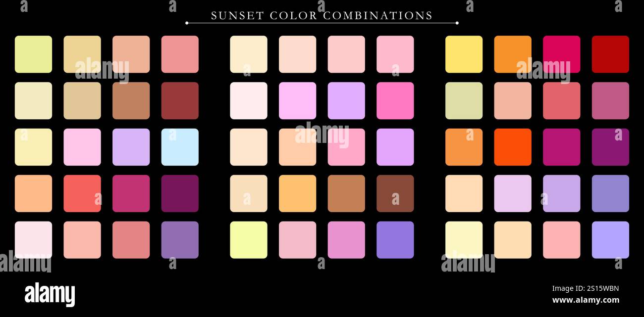 color palette. Trend color palette guide template. Fit for fashion ...