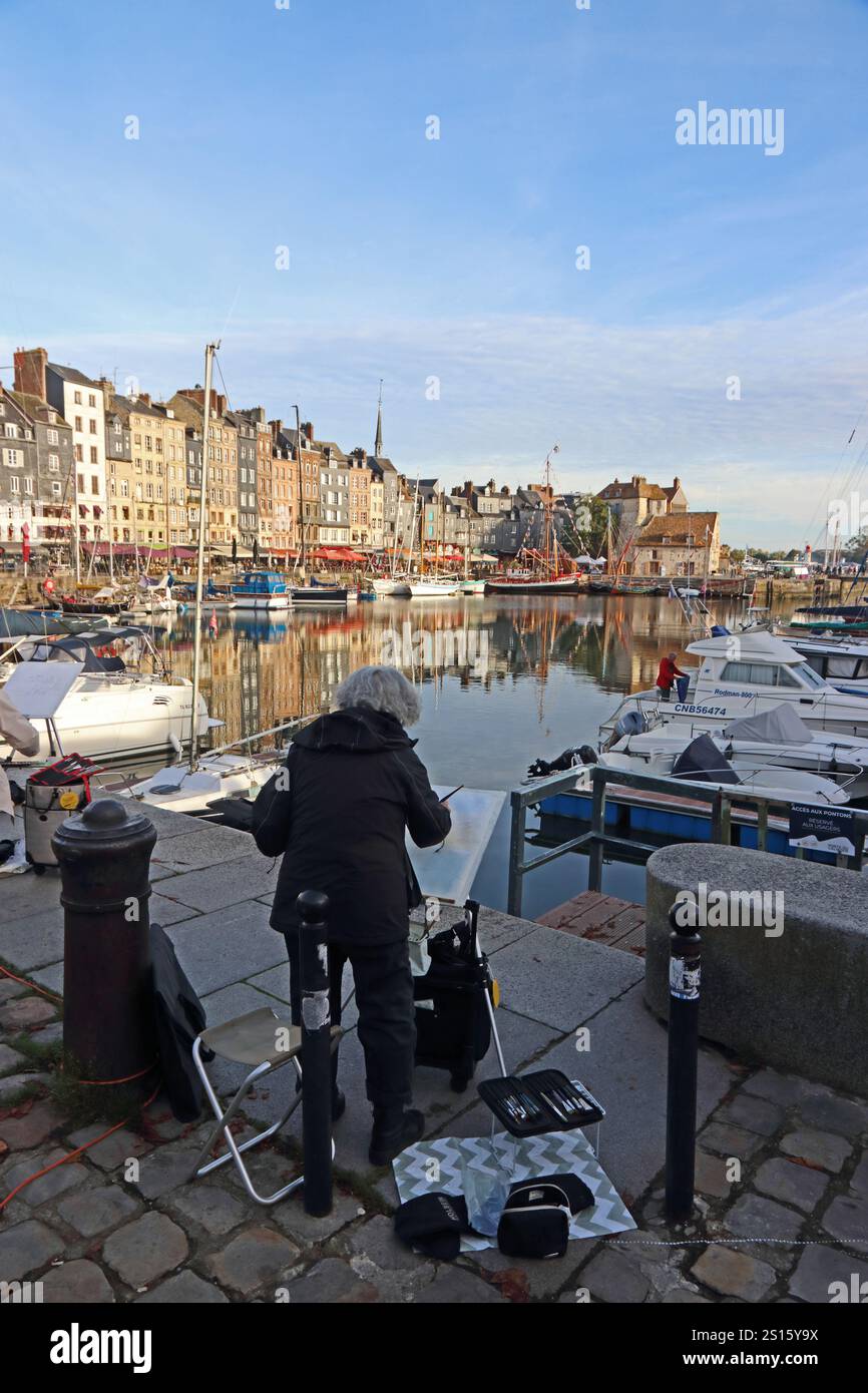 HONFLEUR HARBOUR PAINTING visual data 6