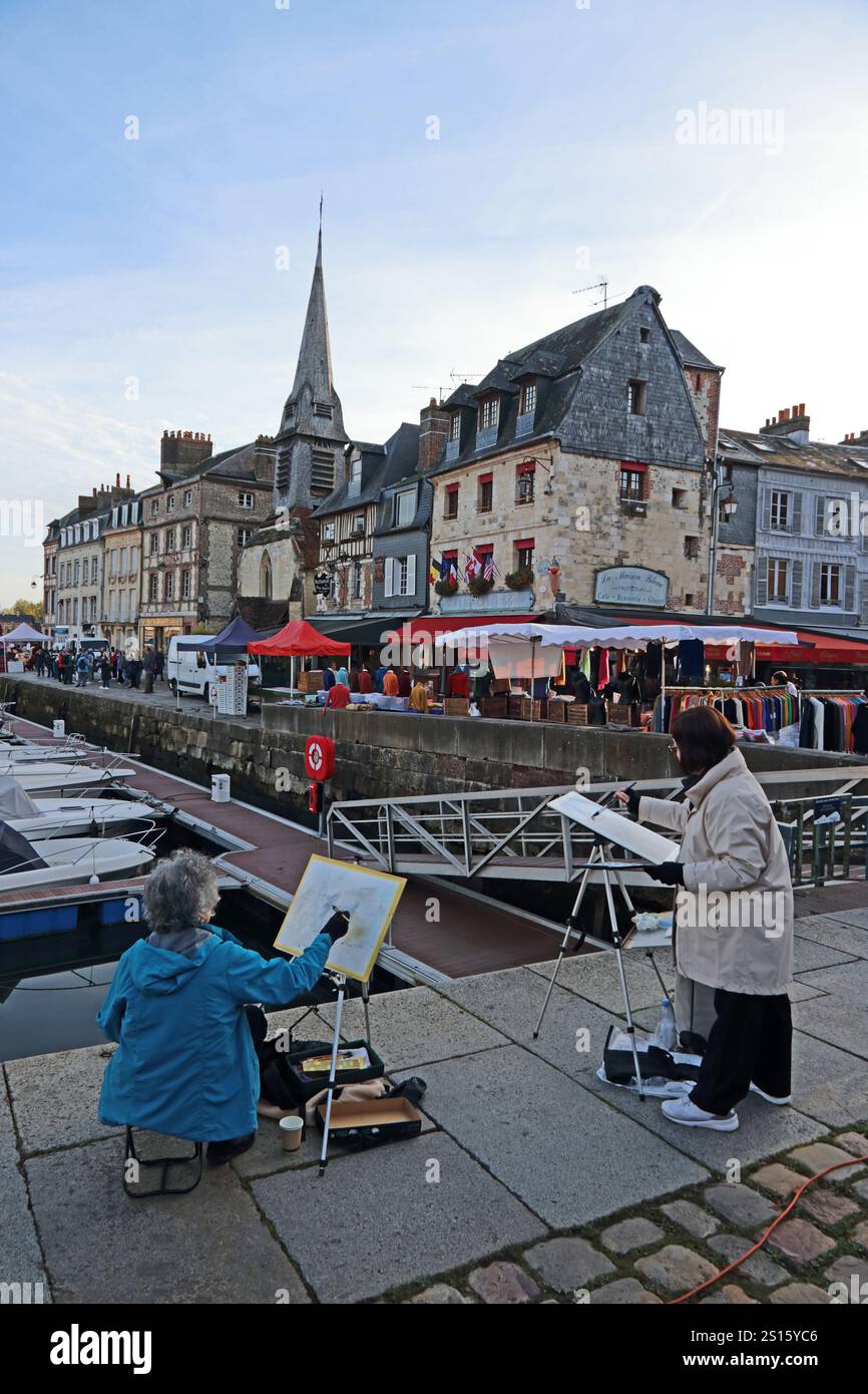 HONFLEUR HARBOUR PAINTING visual data 7