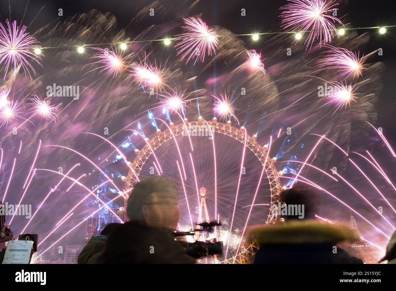 London, UK. 1st January, 2025. London rang in 2025 with fireworks