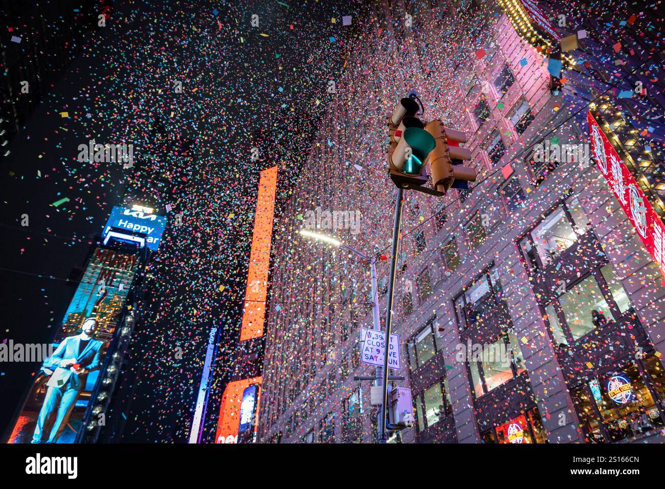 The ball drops in New York's Times Square, Wednesday, Jan. 1, 2025, in