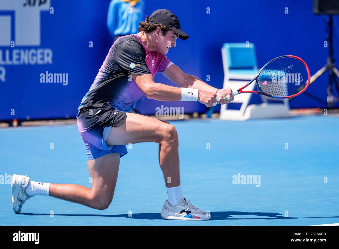 Canberra, Australia; 1st Jan 2025 Joao Fonseca of Brazil is pictured